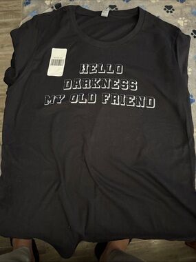 SO Black Short Sleeve Tee with White